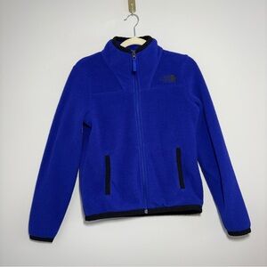 The North Face Full Zip Fleece Jacket – Royal Blue / Black – Size XS